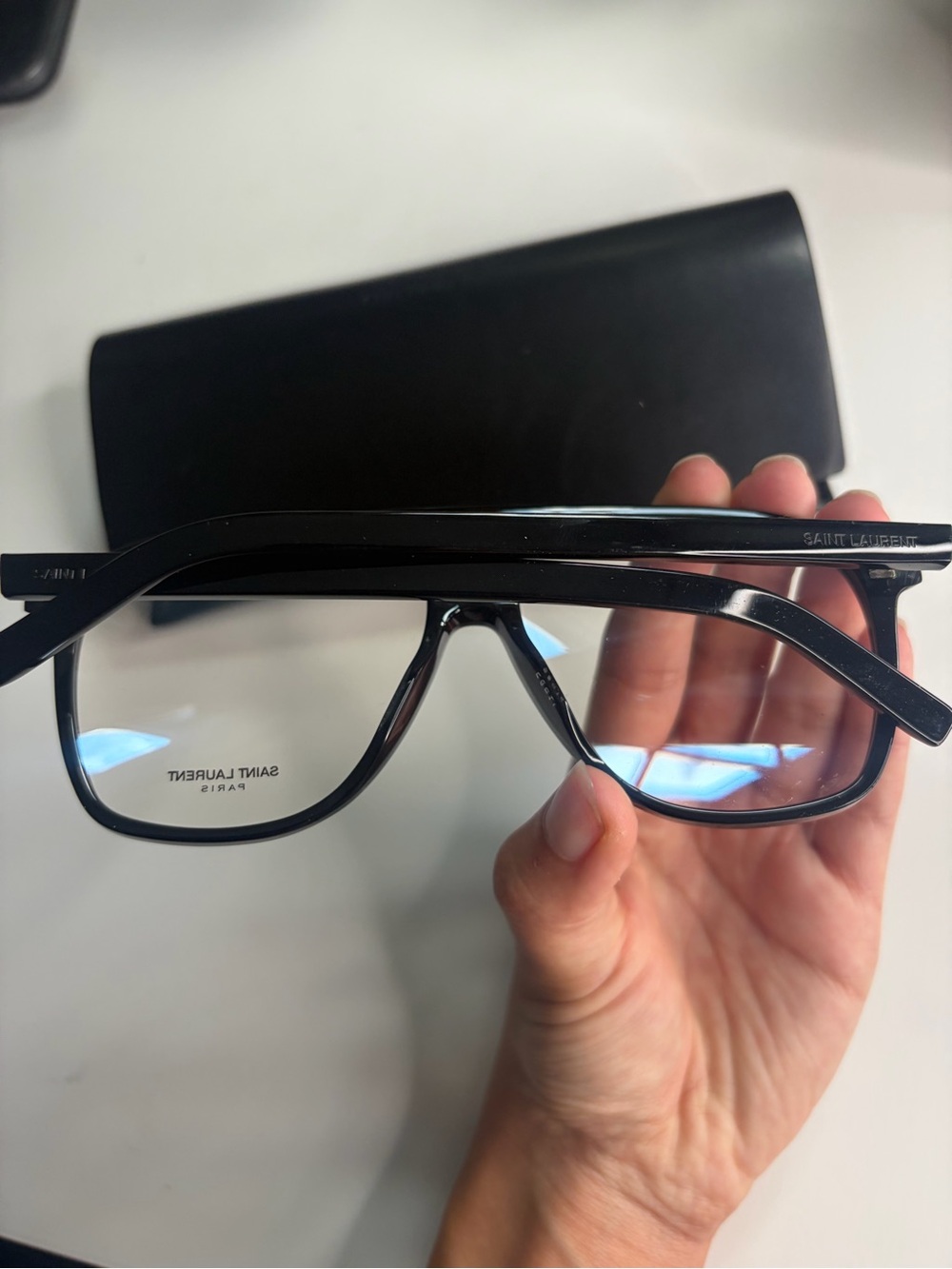 Saint Laurent Black Optical Glasses with Case - Picture 5 of 10